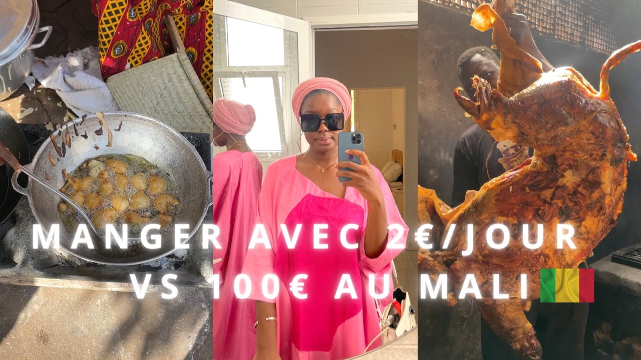 MANGER AVEC 2€ / JOUR  VS 100€ AU MALI 🇲🇱 UN NOUVEAU DÉFI 😅