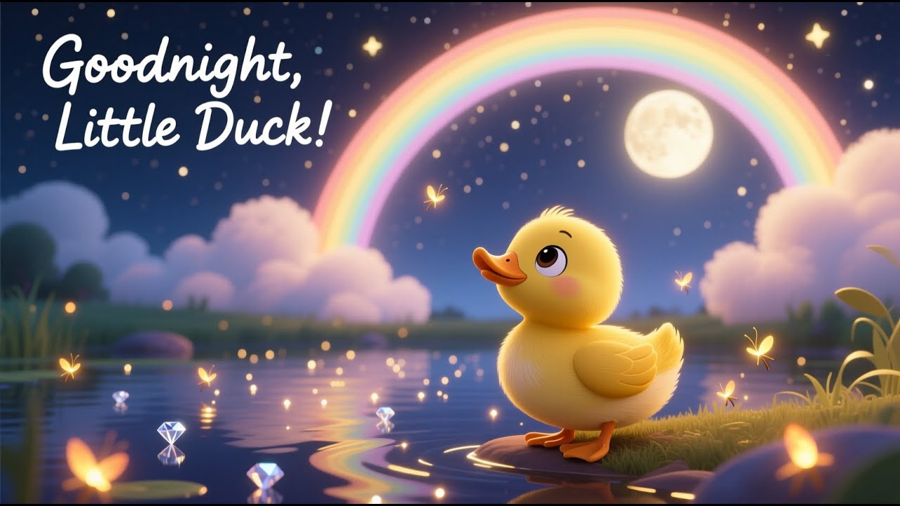 Deep Sleep Story for kids: The Pale Yellow Duckling and the Nighttime Rainbow | Bedtime Dreamy Paws