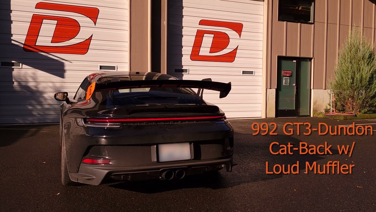 Dundon Motorsports 992 GT3 Cat-Back Exhaust System!