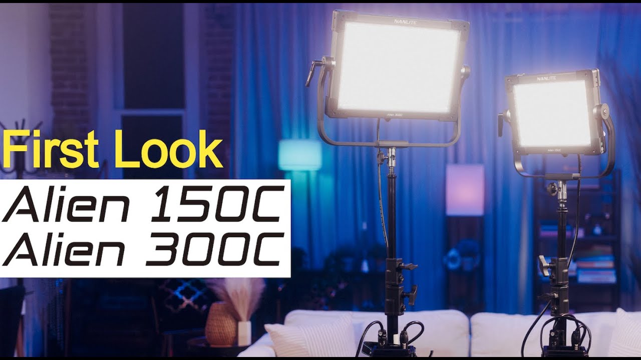 Nanlite Alien 300C and 150C LED Panel Lights: Bright and Weatherproof