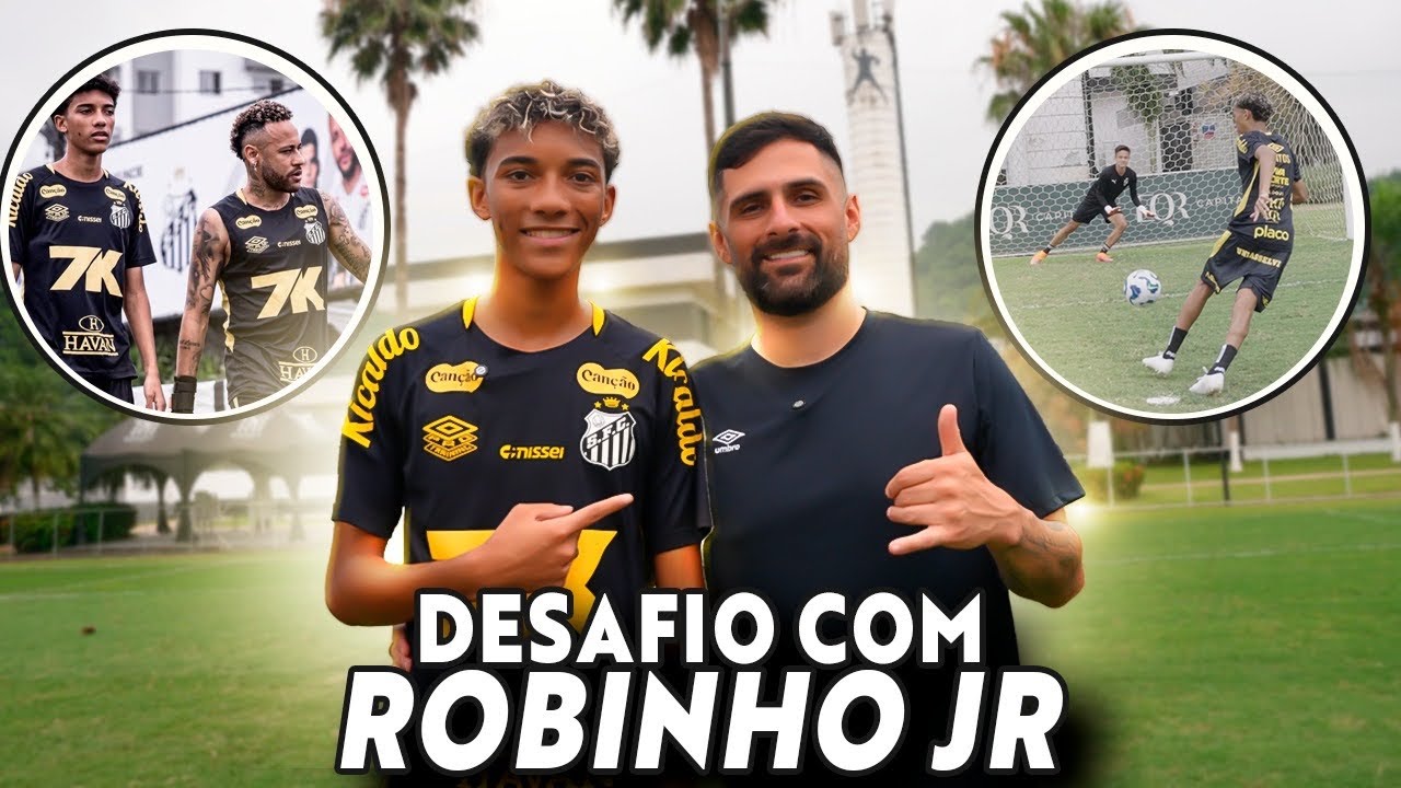 ROBINHO JR REVELA TUDO SOBRE SEU 1º ANO DE PROFISSIONAL! INVADIMOS O CT REI PELÉ COM AJUDA DELE! 