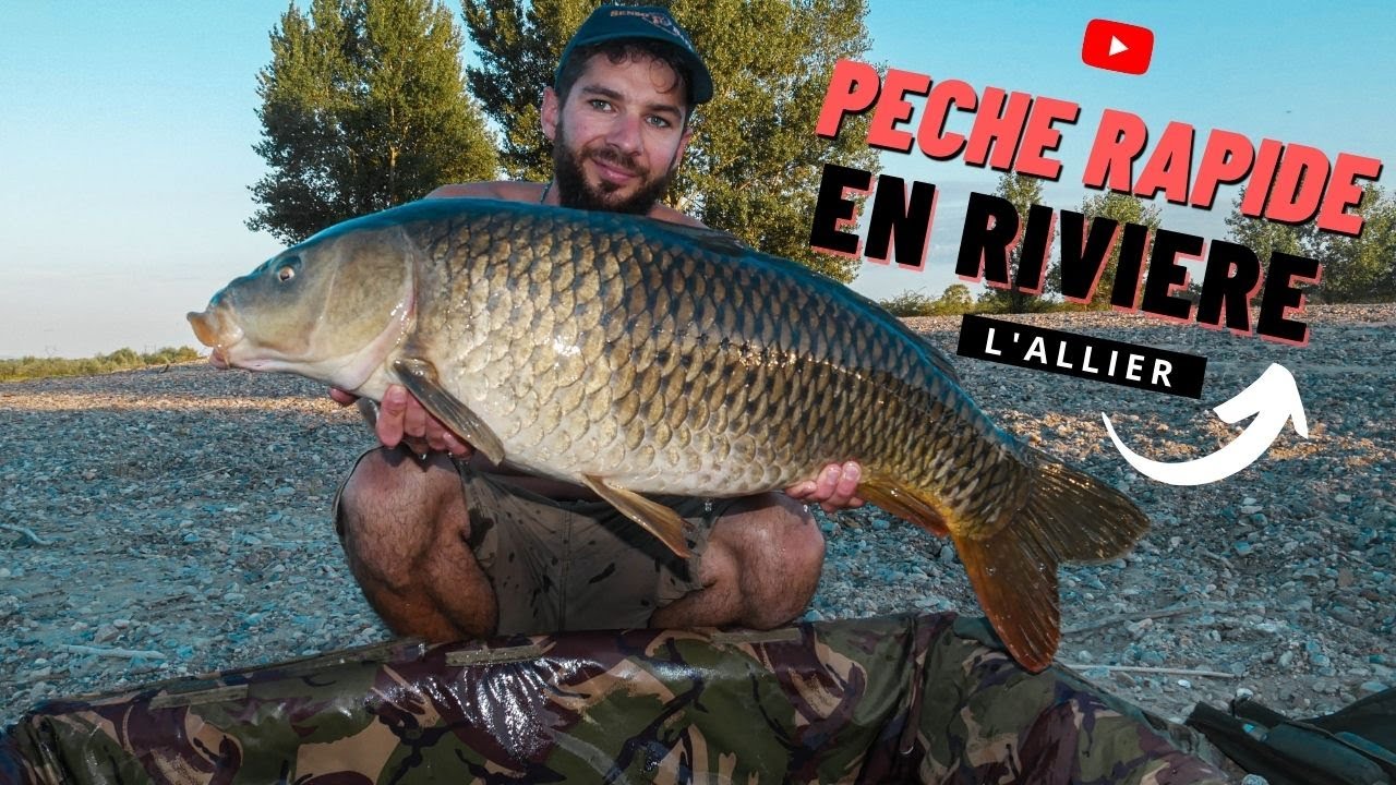 Pêche RAPIDE en RIVIERE ALLIER | ETE 2020 | Peche à la carpe