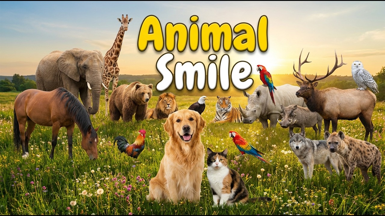 Cute Animals In The World Video And Sound Horse, Dog, Cat, Chicken, Pig, Goat, Sheep, Duck, Elephant