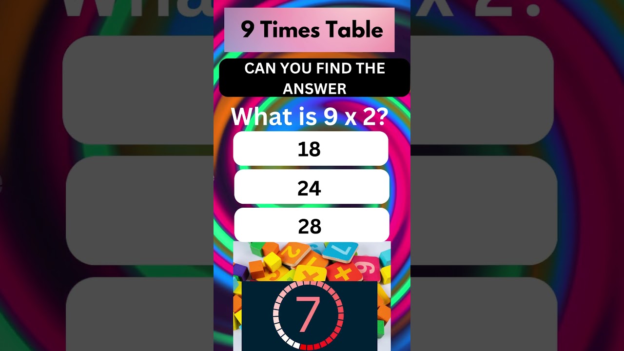 Number Ninjas: Conquering the 9 Times Tables Challenge! #mathisfun #9timestable