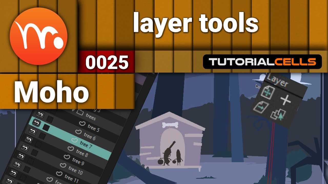 0025. layer tools ( transform layer, set layer origin, layer selector ) in moho