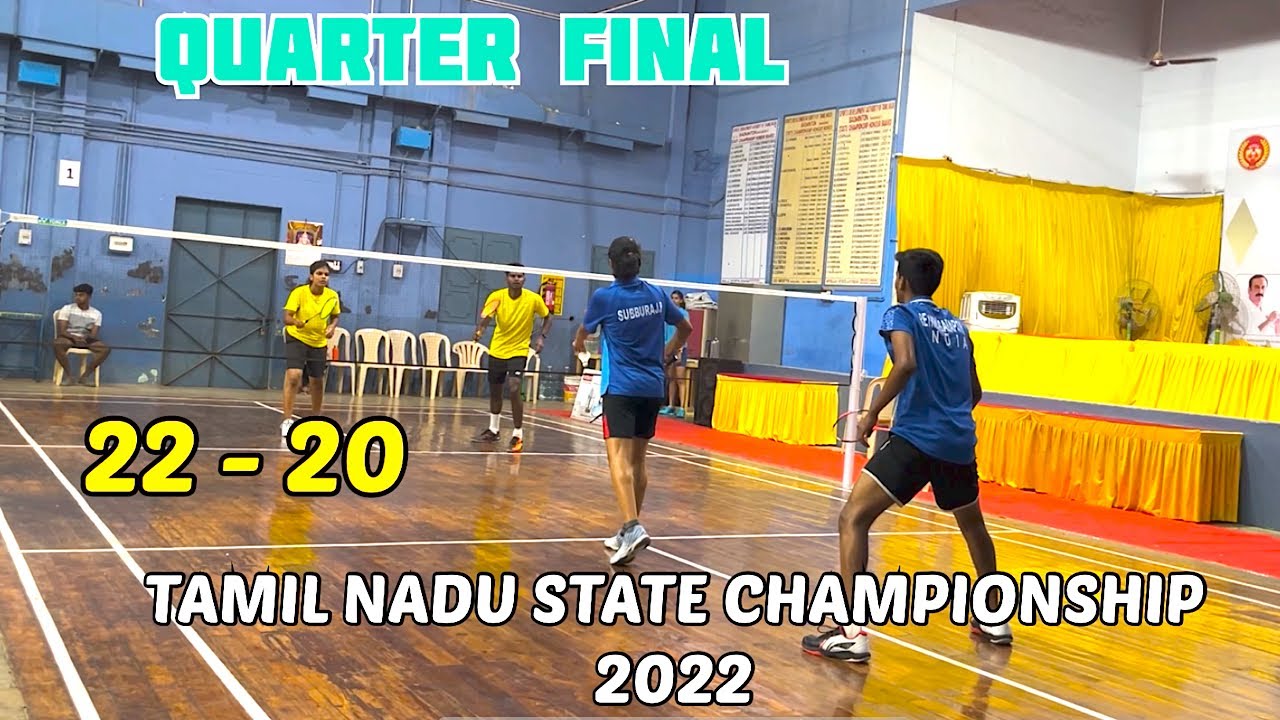RUBAN KUMAR/PRAVEENA vs SASIKUMAR/ANUPRABHA || QuaterFinal Mixed Doubles TN State Championship 2022