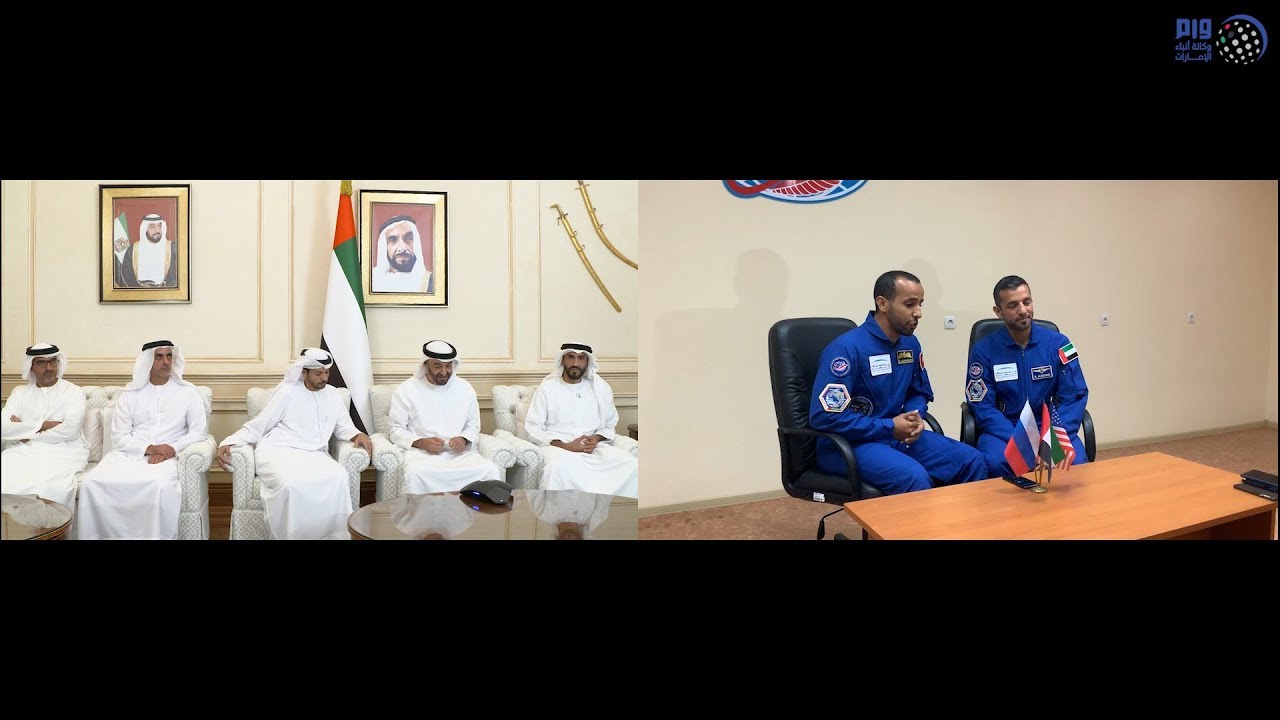 محمد بن زايد يطمئن خلال اتصال هاتفي على استعدادات هزاع المنصوري وسلطان النيادي