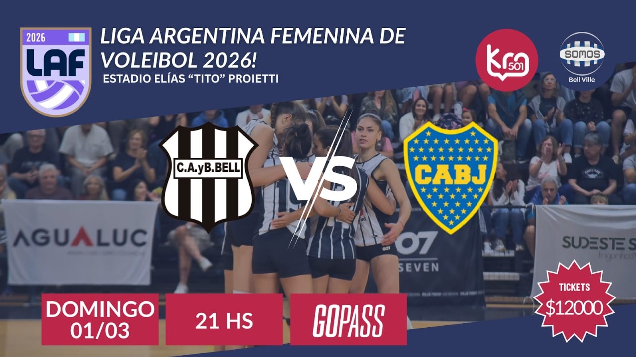 📣LIGA ARGENTINA FEMENINA DE VOLEIBOL - CAyB Bell (Bell Ville) vs. Boca (Capital)