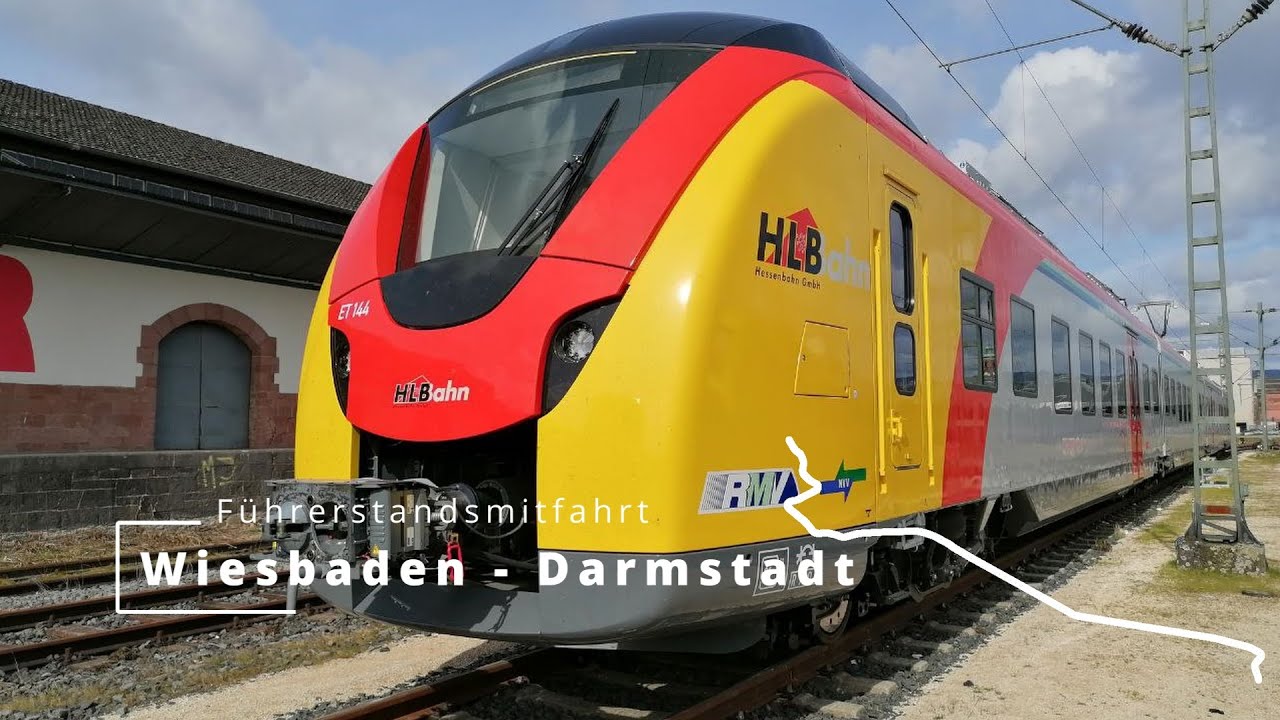 Führerstandsmitfahrt von Wiesbaden Hbf über Mainz Hbf nach Darmstadt Hbf