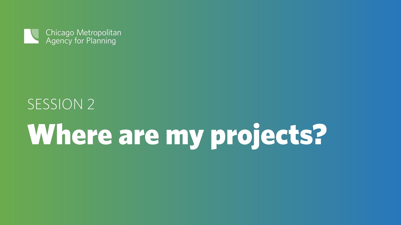 eTIP Training Session 2: Where are my projects?