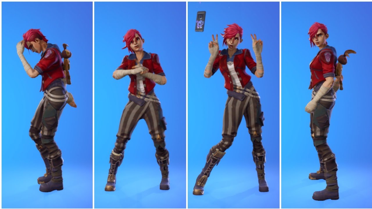 Fortnite Arcane Vi Skin Showcase с танцами и эмоциями из серии Icon|fortnite X League of Legends