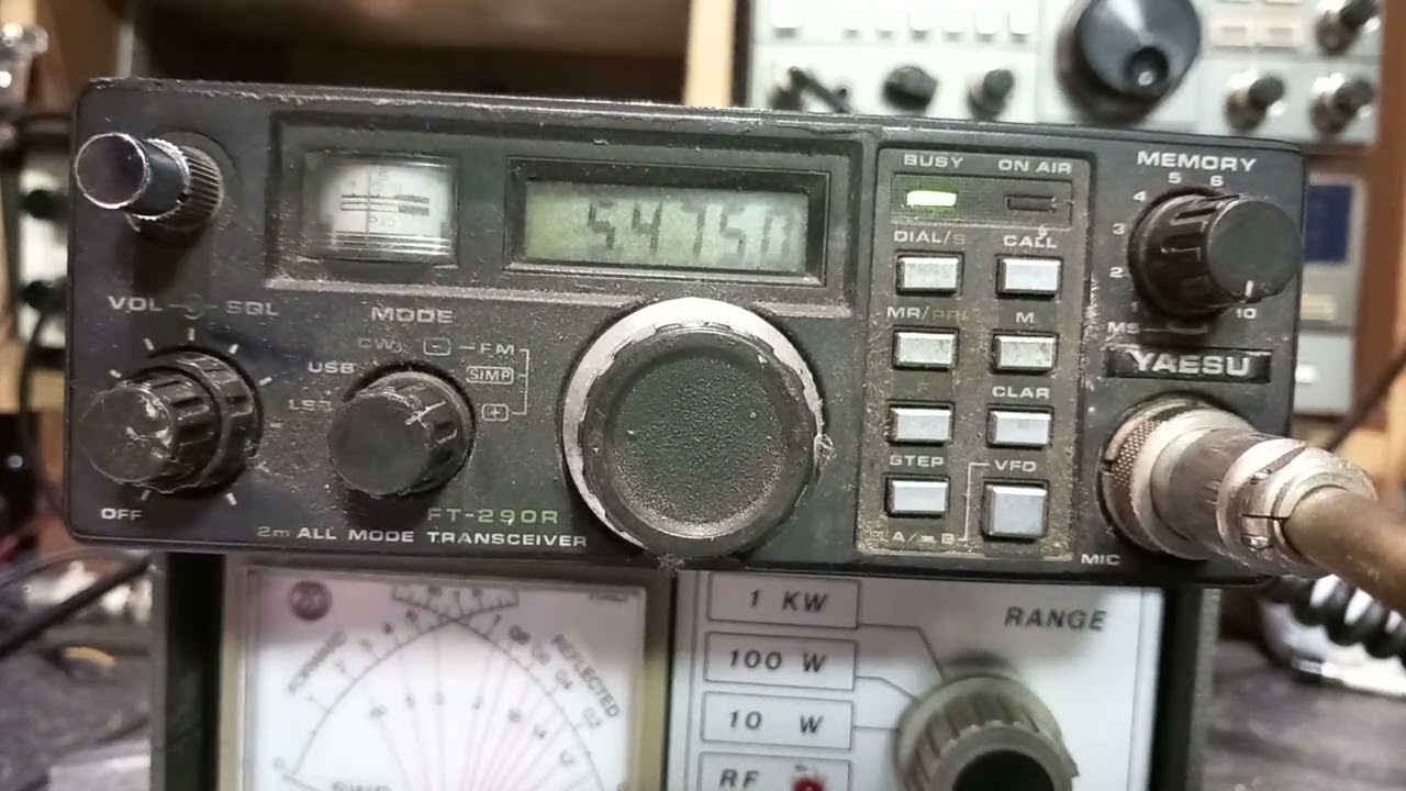 Testing my (10th) £15 Yaesu FT-290R on FM & SSB with 25W linear amp & Diamond colinear.