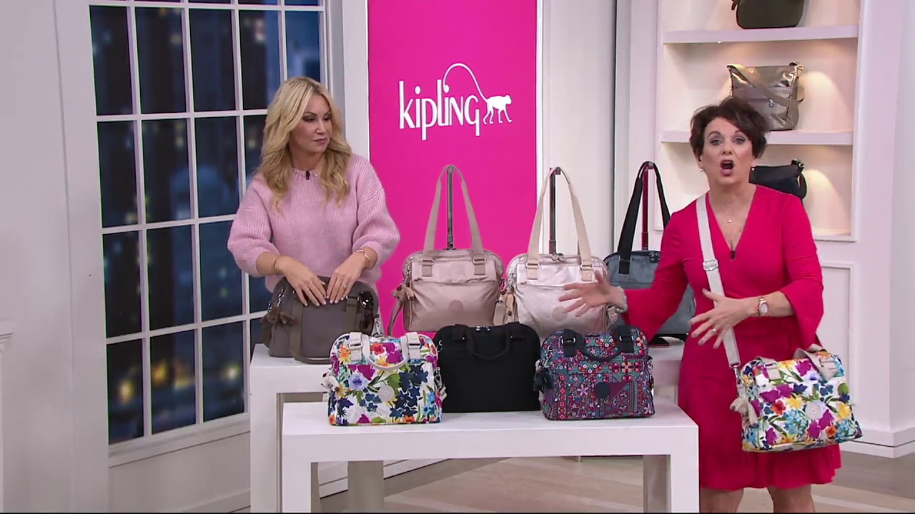 Kipling Zip Top Shoulder Bag w/ Crossbody Strap - Felicity on QVC