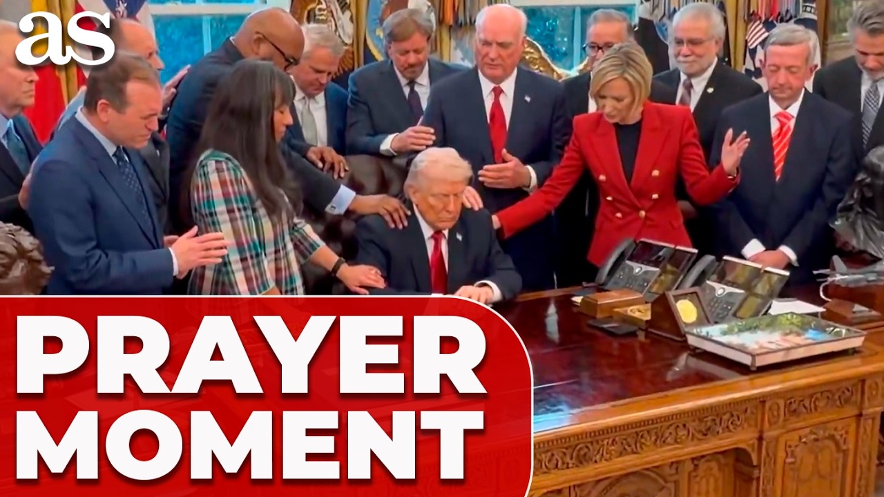 Trump hosts NATION'S PASTORS in the Oval Office for a PRAYER GATHERING
