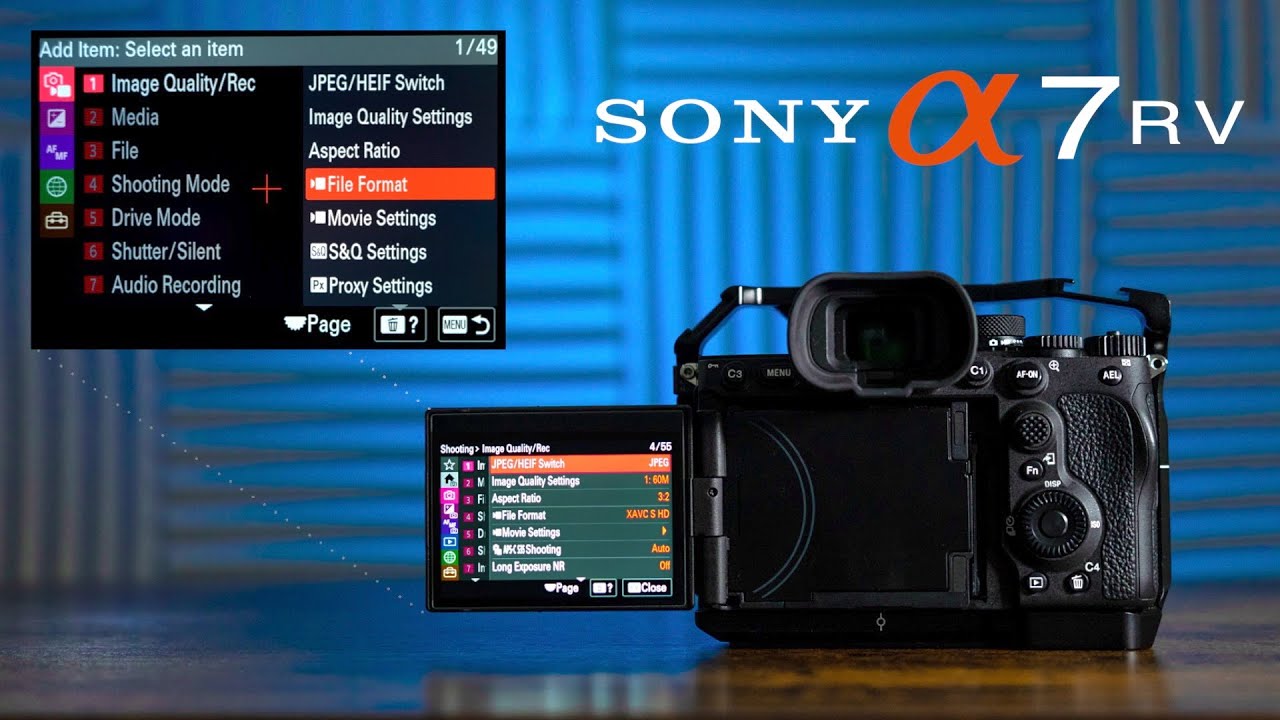 Sony A7RV — руководство по меню и настройке