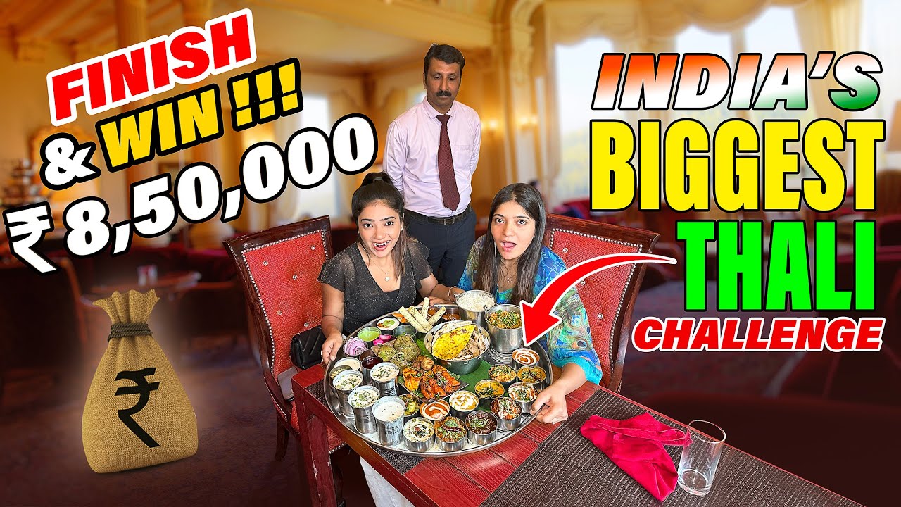 Jeet gaye hum 8,50,000/-?💰Bahubali thali in Delhi | Muskan sharma vlog