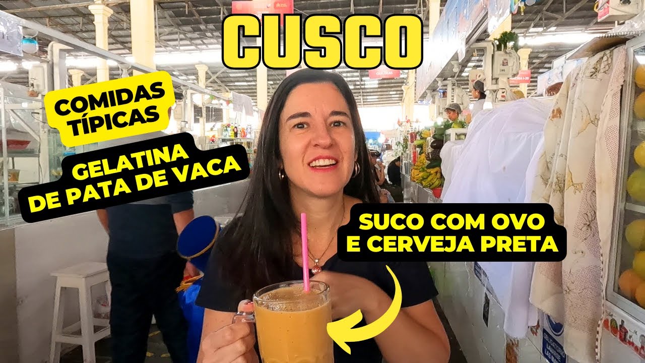 PROVANDO COMIDAS TÍPICAS NO MERCADO #cusco #peru