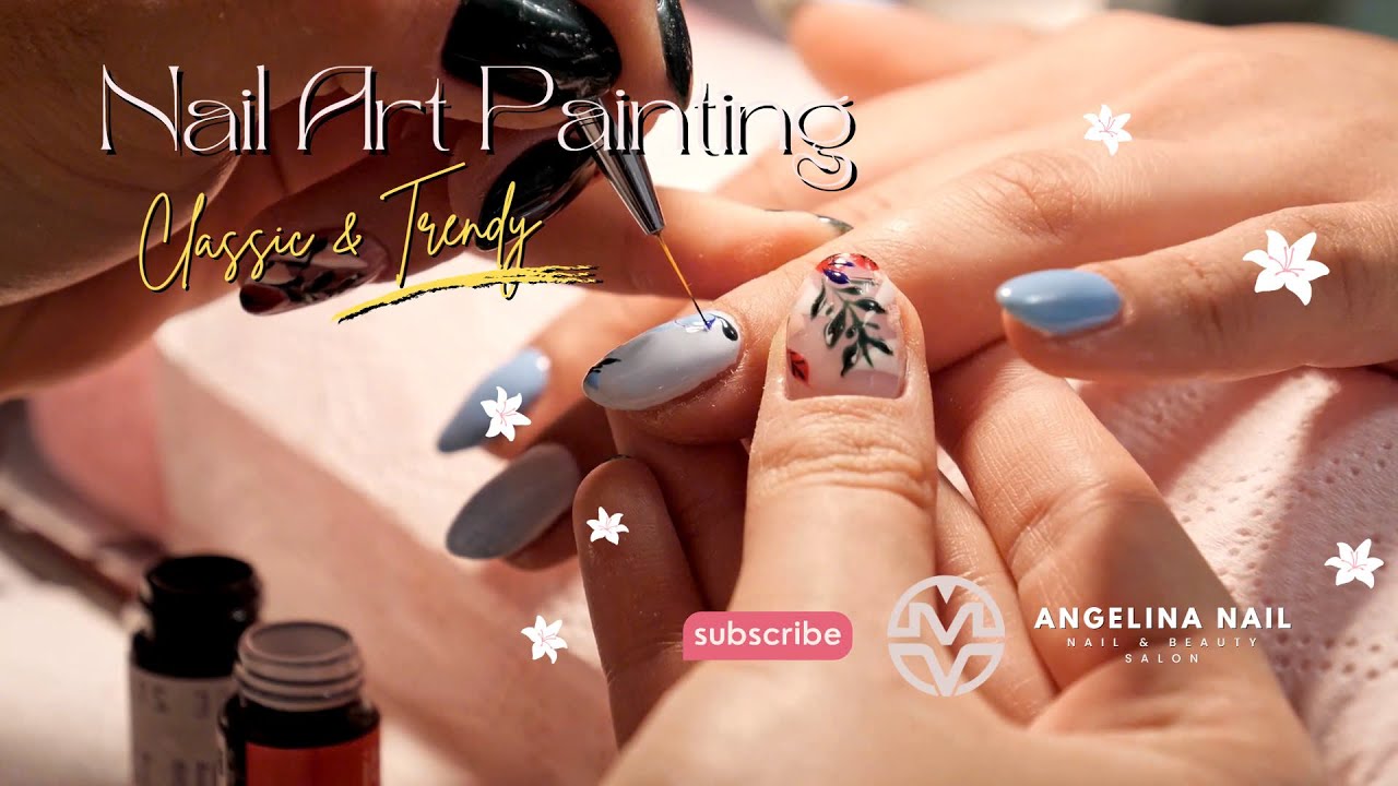 Nail Art Preservation - Classic Nail Painting vs. Modern Styles at Angelina Nail Salon, Tsawwassen.