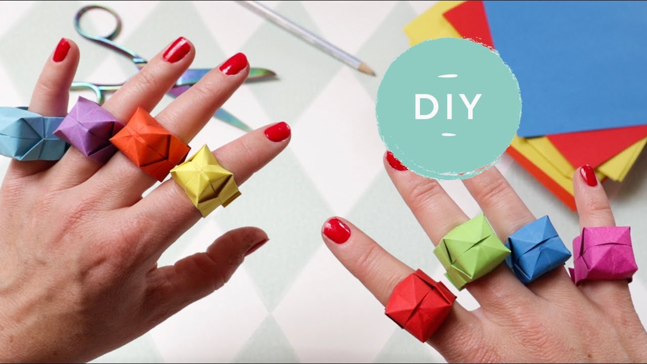 Origami ring | Een mooie ring vouwen van vouwblaadjes