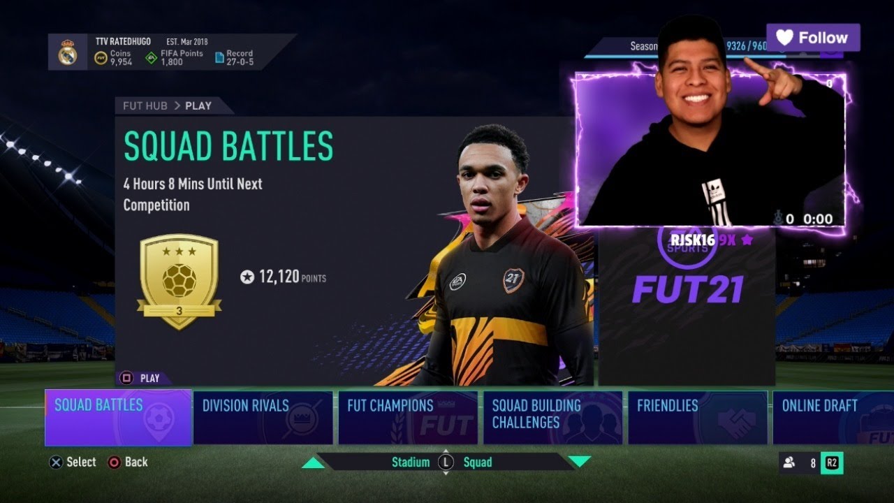 FIFA 21 SQUAD BATTLES GRINDING w/ RATEDHUGO!