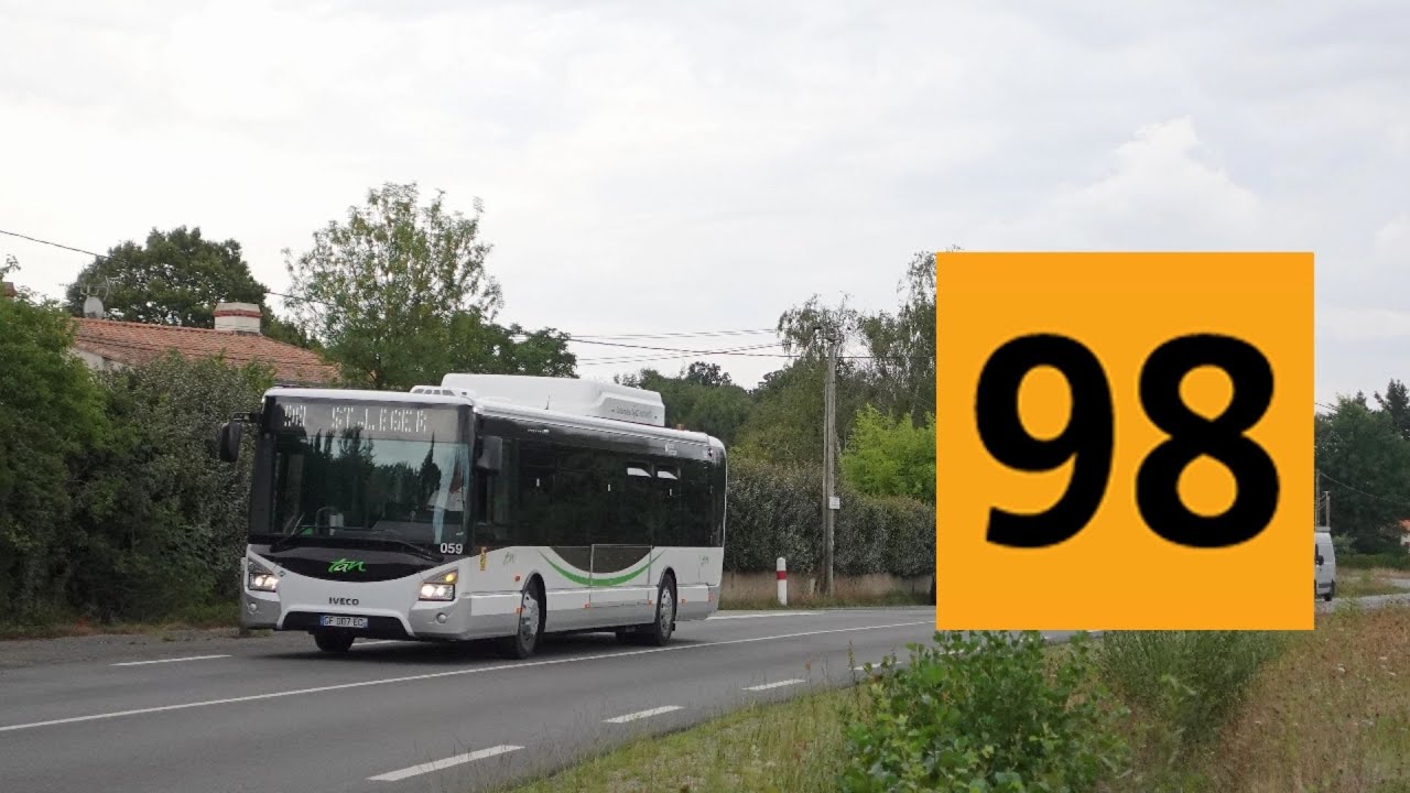 Iveco Urbanway 12 GNV N°059 - Ligne 98 entre Pressoir et Centre de Bouaye - Réseau TAN - Nantes