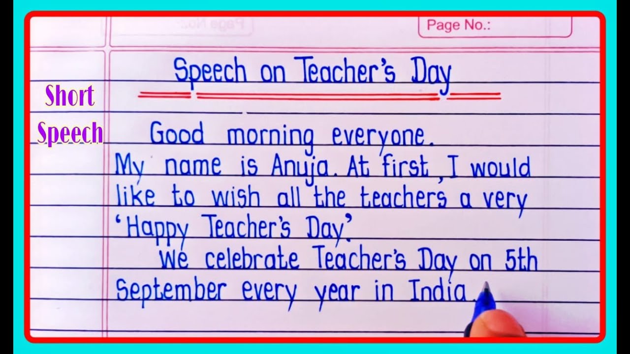Short Speech On Teachers Day In English 2023 | Teachers Day Speech | 5 September Teachers Day