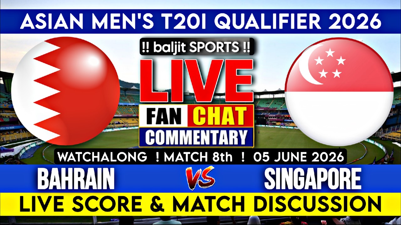 🔴 BRN vs SIN | Bahrain vs Singapore | 8th T20 | Live Score & Fan Commentary
