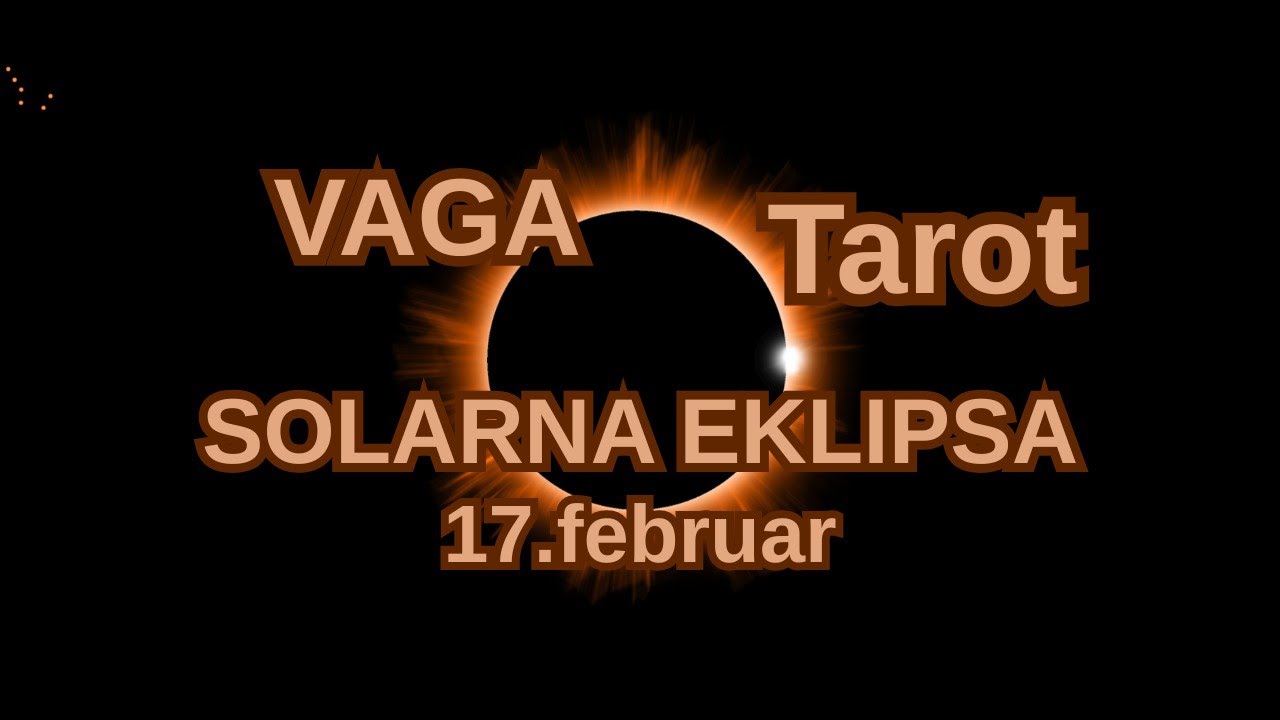 VAGA ♎ KRAJ BOLA - Sudbina otvara nova vrata ❤️SOLARNA EKLIPSA 17.FEBRUAR TAROT 