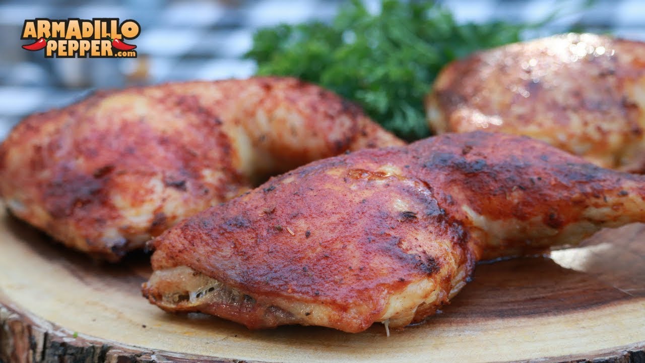 Paprika and Garlic Chicken Quarters in the Big Easy Oil-Less Turkey Fryer