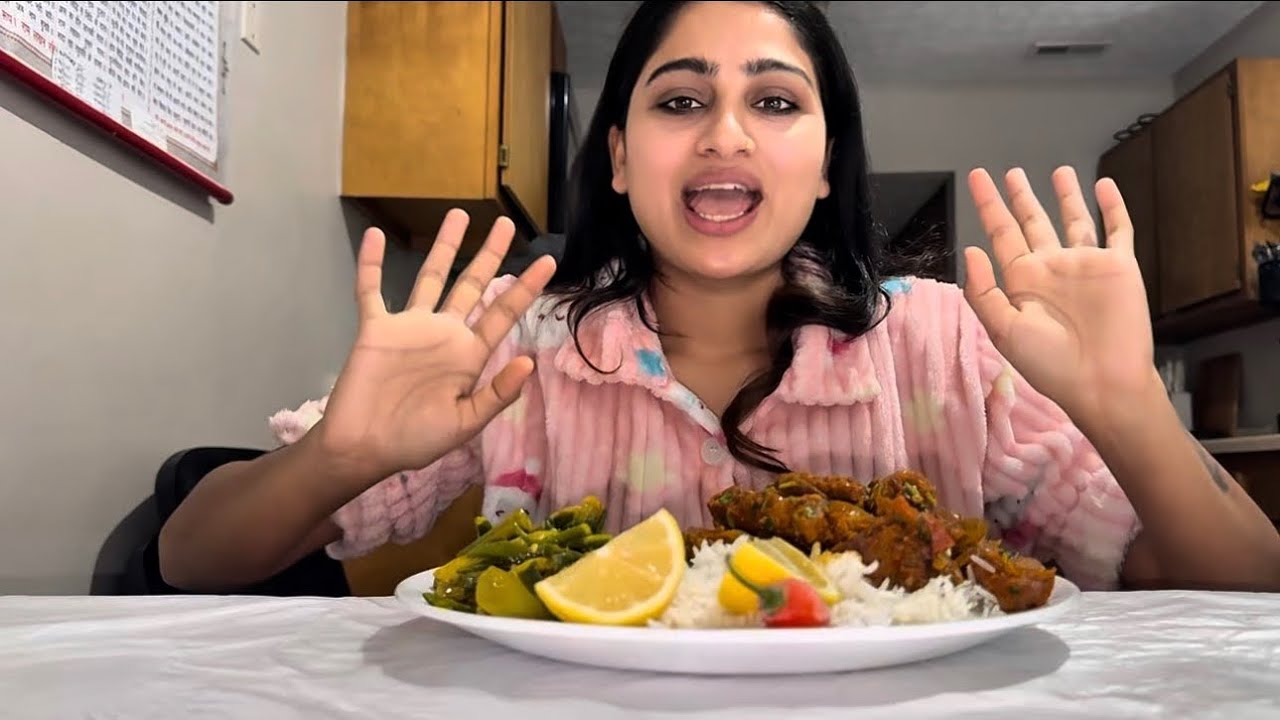 MUKBANG || EATING RICE AND MEAT|| 🤤 