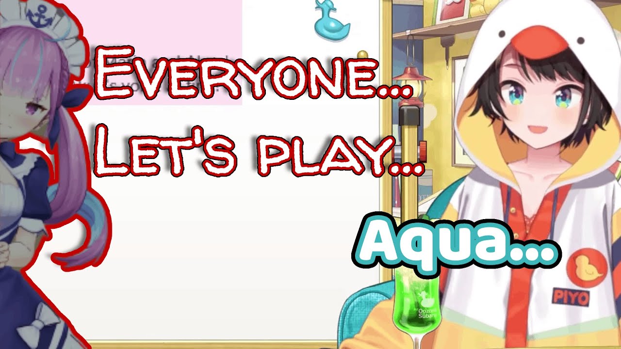Aqua told Subaru to play the Cursed Message on OhaSuba 【Hololive/ENG Sub】