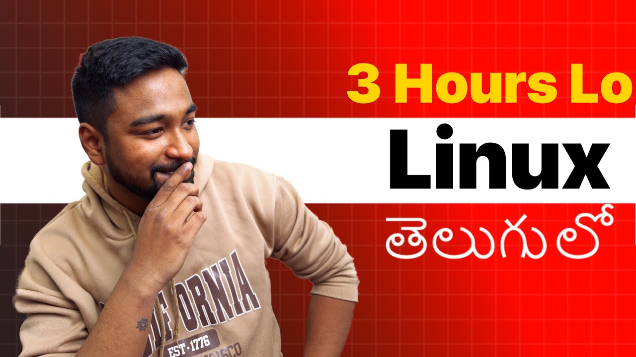 3 Hours Lo Linux  Nerchukondi | Linux Crash Course | Telugu Lo