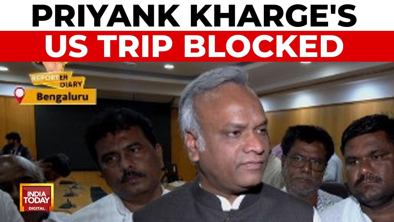 Priyank Kharge Denied US Visit Clearance, Seeks MEA explanation | India Today