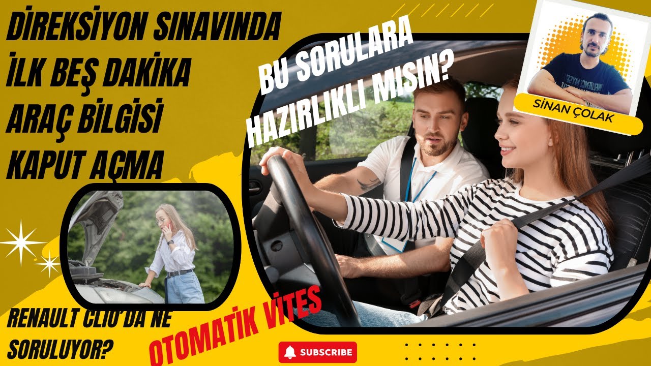 #otomatikvites Ehliyet Direksiyon sınavları direksiyon dersleri, iLK BEŞ DAKİKA ARAÇ İÇİ TANITIM