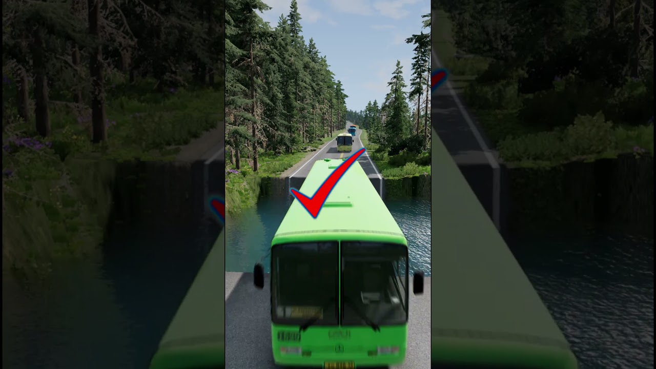 Cars vs Water Pit Crash - BeamNG.drive | #beamngdrive #beamng  #crashdrive
