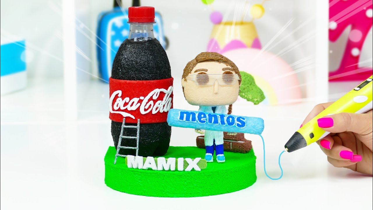 МАМИКС КОКА КОЛА vs МЕНТОС в стиле ФАНКО ПОП / Сделала 3D Ручкой / МОЯ КОЛЛЕКЦИЯ Anna Chi