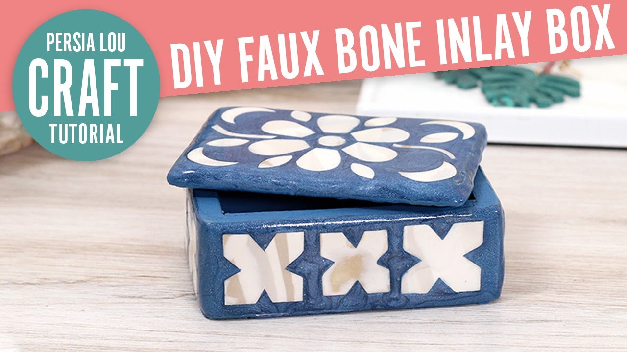 How to Make a DIY Faux Bone Inlay Box with Liquid Sculpey (Liquid Polymer Clay)