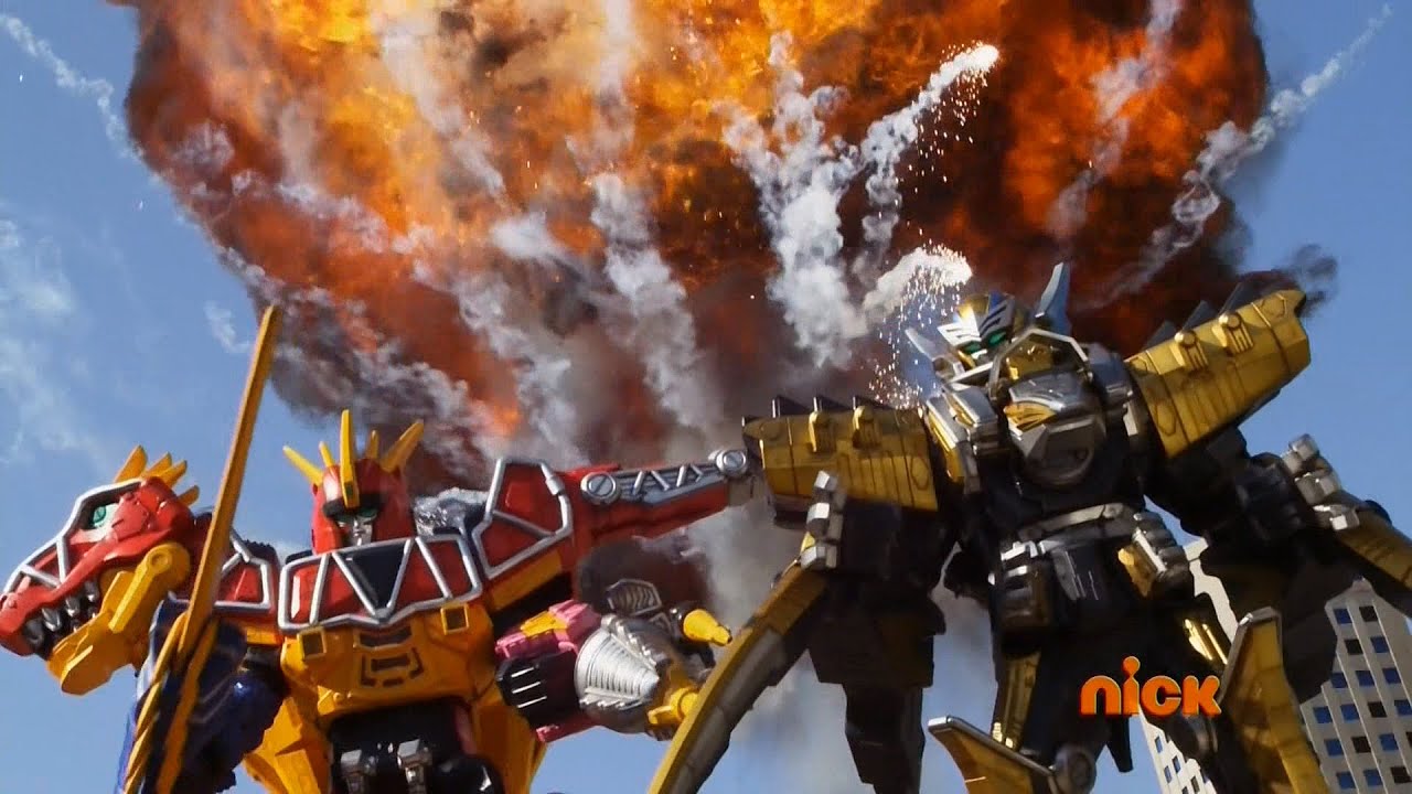 Power Rangers Dino Charge - Knight After Knights - Megazord Fight | Power Rangers Official