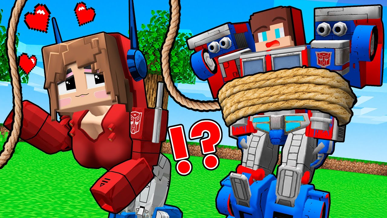 JJ's Girl TRANSFORMER Trap for JJ OPTIMUS PRIME! BEST of JJ and Mikey in Minecraft - Maizen