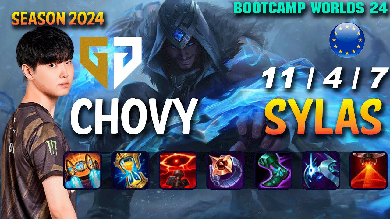 GEN Chovy SYLAS vs AHRI Mid - Patch 14.20 EUW Ranked WORLDS 2024 Bootcamp | lolrec