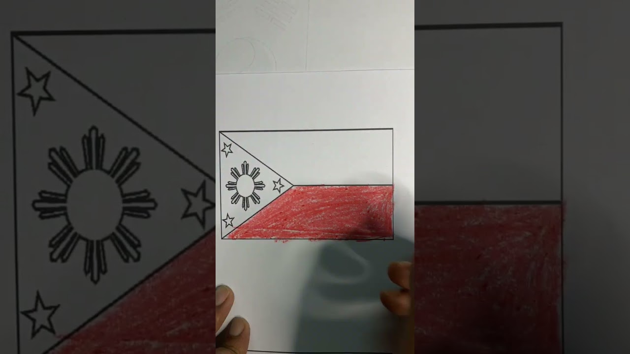 Coloring Flag of The #Philippines | #KidAngle #kids