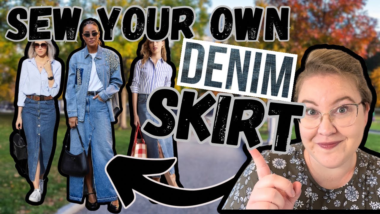 ✨10✨ Sewing Patterns to Sew Your Own Denim Skirt!