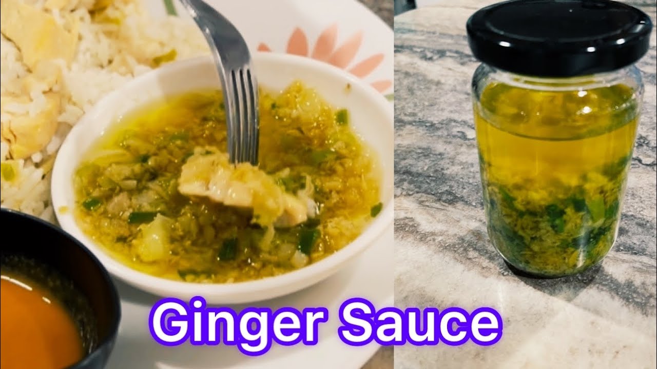 Resepi Mudah Pes Halia Untuk Nasi Ayam. Tips Tahan Lama  / How To Make Simple Ginger Sauce
