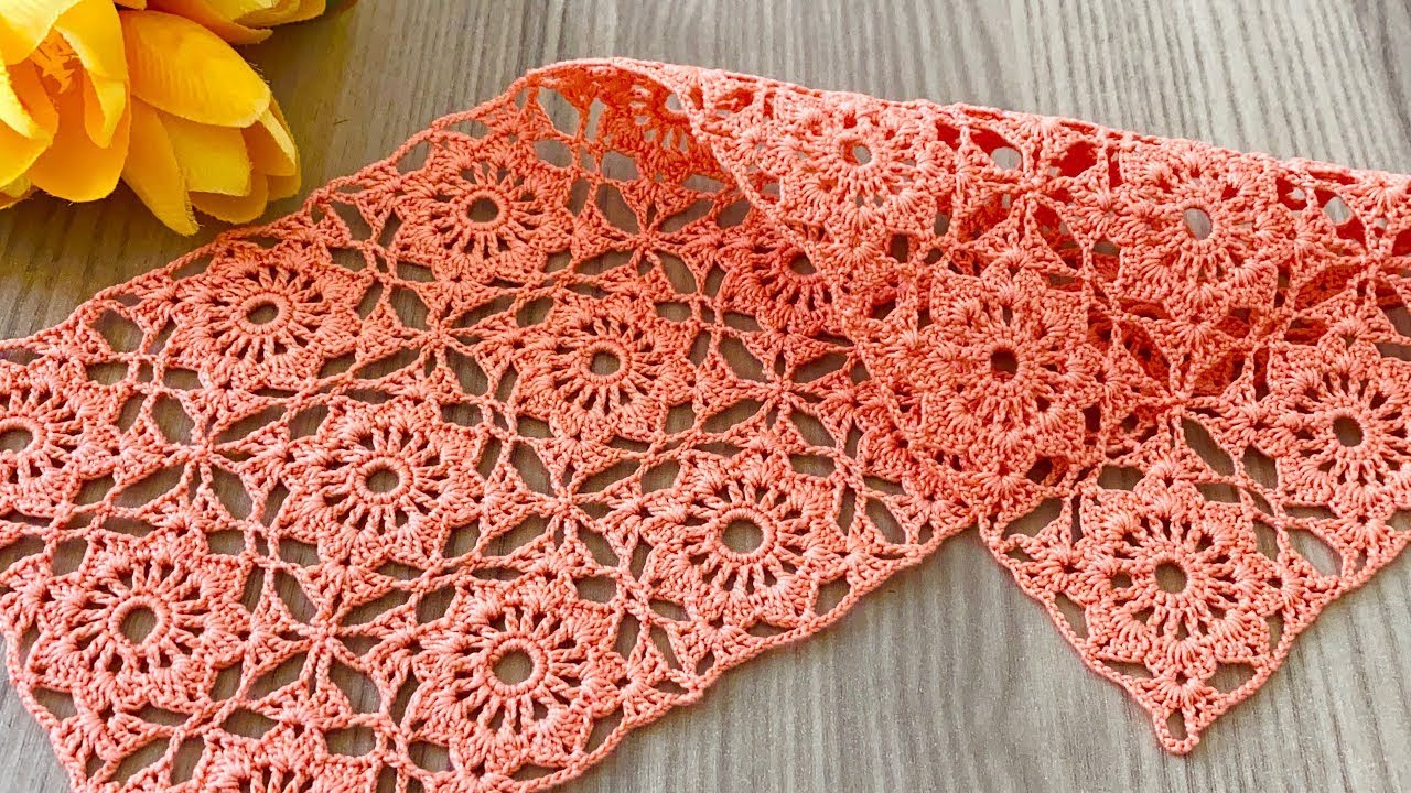 🧡Incredibly Beautiful‼️ How to Make a One-Piece Crochet Pattern with a Motif Look