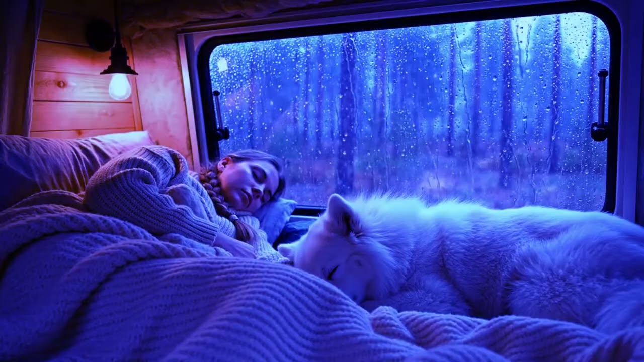 Dark Night Rain with Soft Thunder | Relaxing Rain Sounds for Deep Sleep