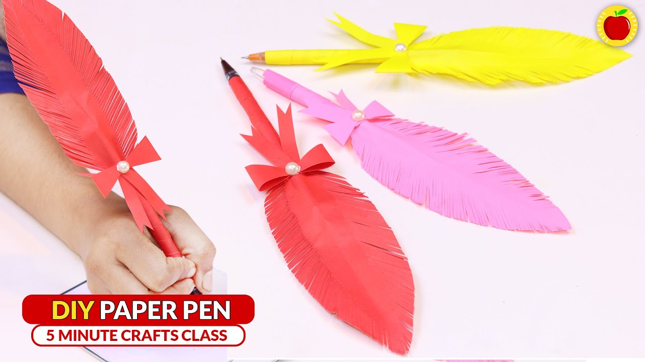 Feather Pen Crafts | Feather Quill Pen Craft | Feather Ballpoint Pen