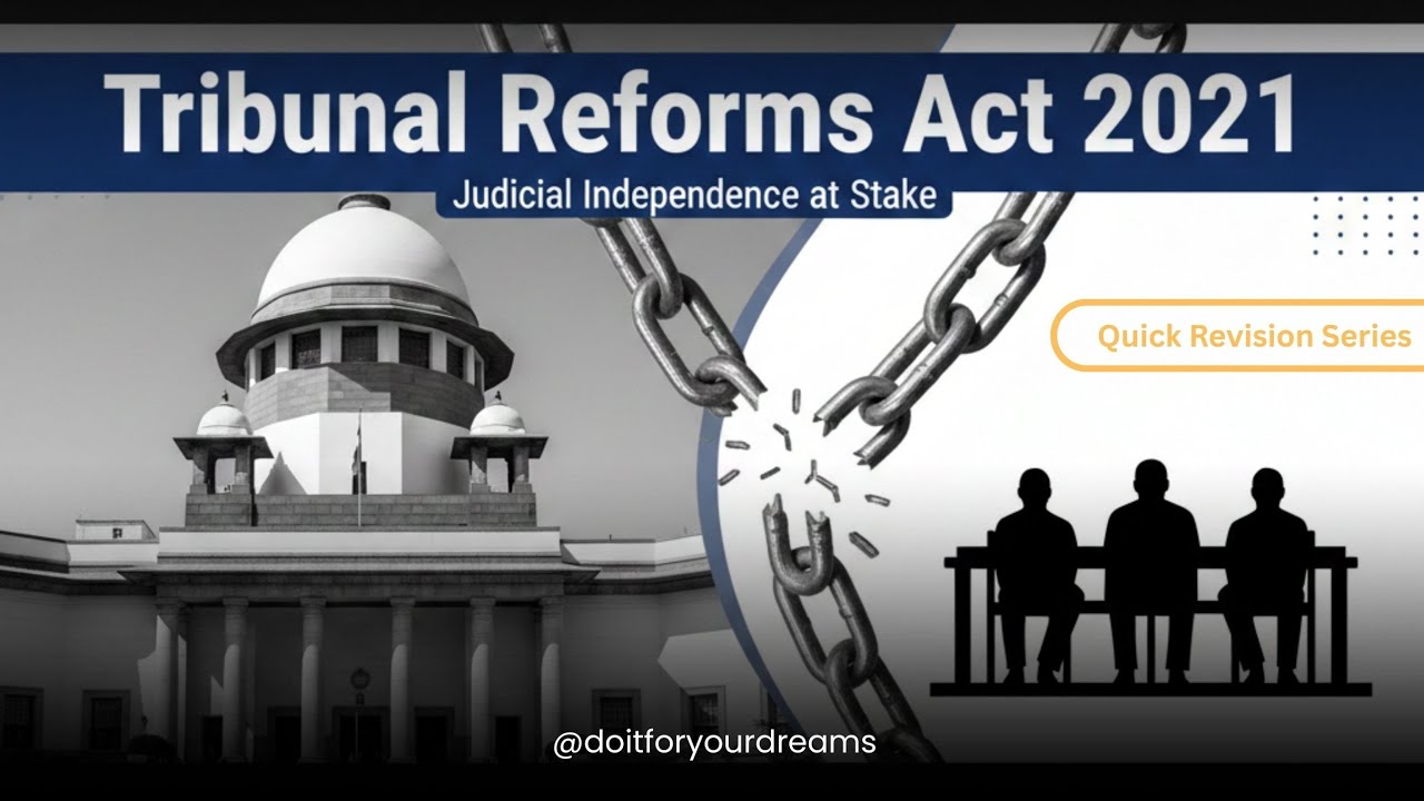 Tribunals in India | Tribunal Reforms Act, 2021 | SC Judgment | Quick Revision Series| Nov 2025 |