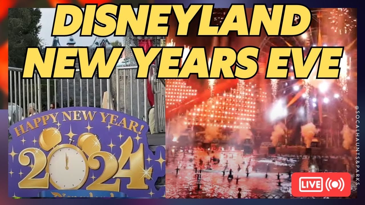 2024 LIVE Disneyland New Years Eve Holidays Fireworks Christmas Fantasy Parade World of Color 2023