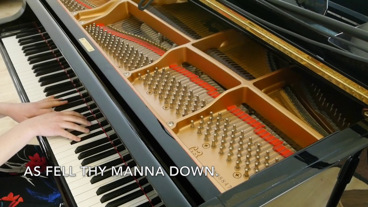 Dear Lord and Father of mankind (John Whittier, Charles Parry) (piano instrumental with lyrics)