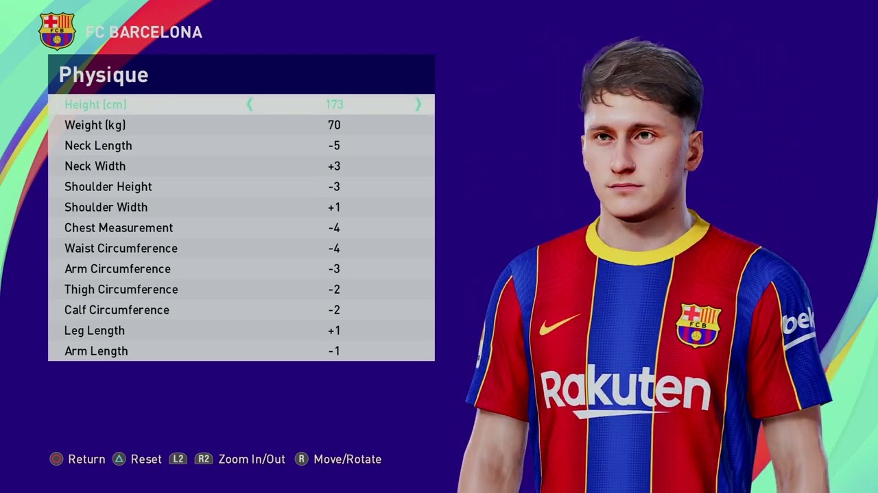 GAVI  Base copy face  eFootball PES 2021